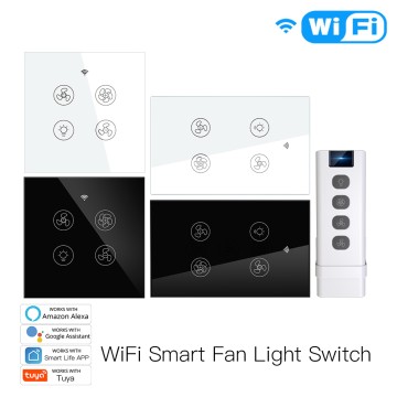 WiFi RF Smart Ceiling Fan Light Way Muilti-Control Association Switch